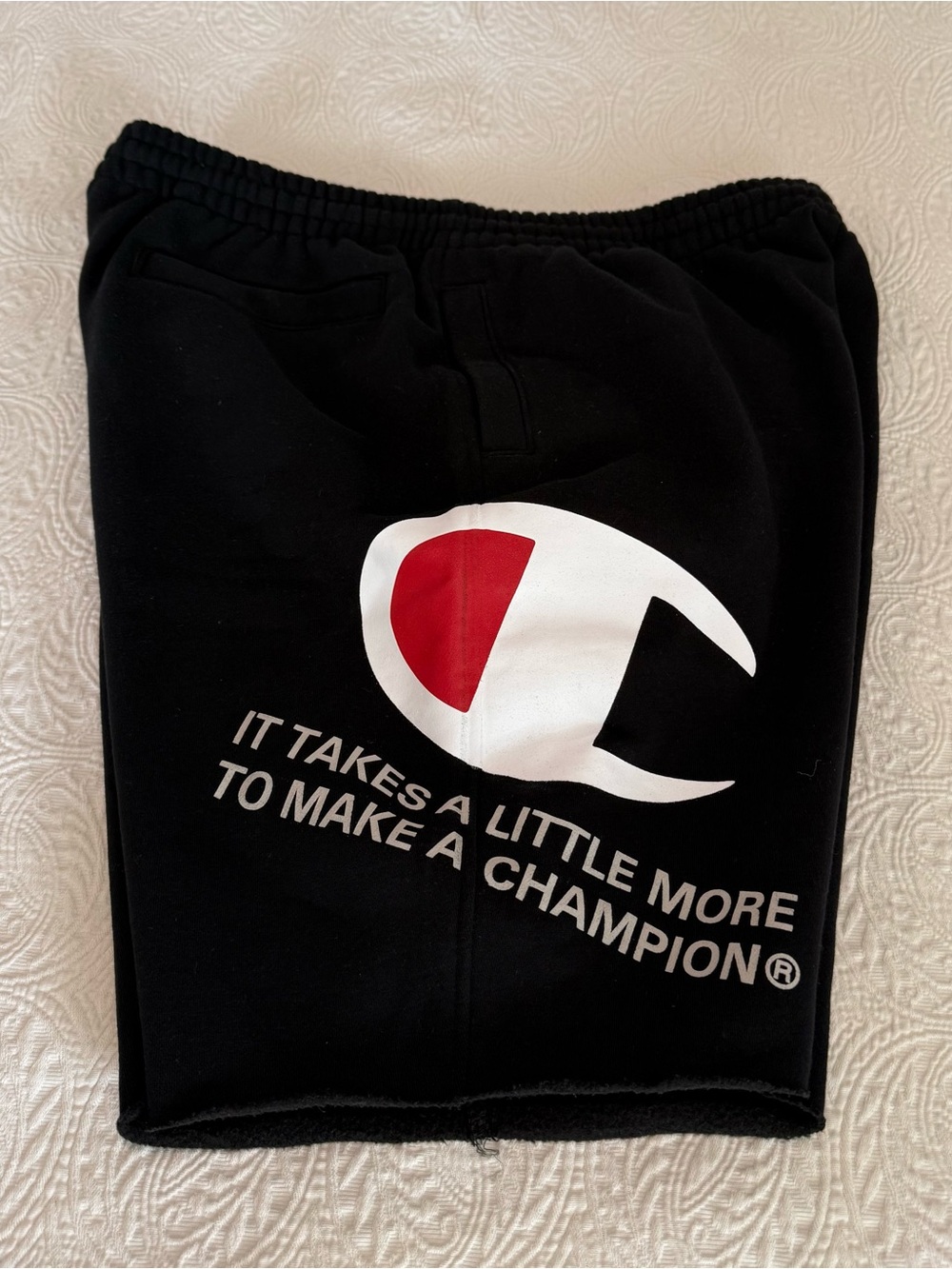 Champion - Graphic Print - Men’s Shorts - Size 2XL - BLACK